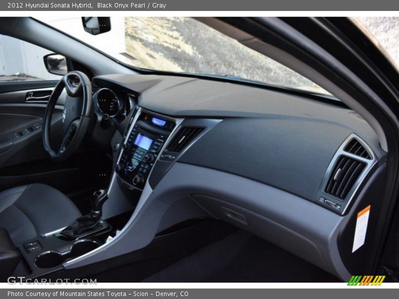 Black Onyx Pearl / Gray 2012 Hyundai Sonata Hybrid