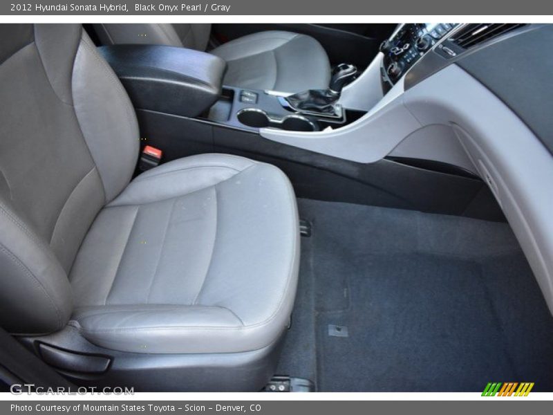 Black Onyx Pearl / Gray 2012 Hyundai Sonata Hybrid