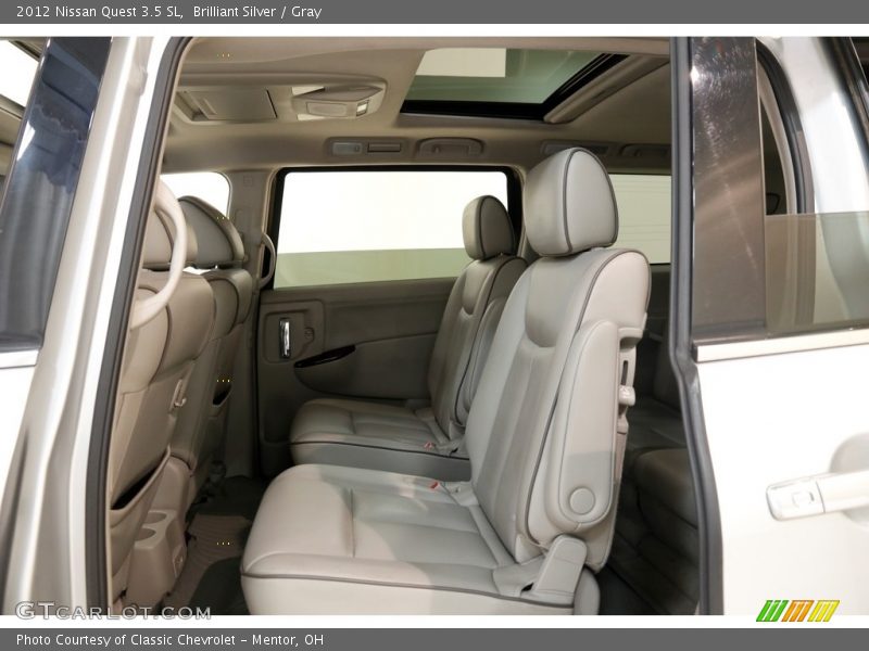 Brilliant Silver / Gray 2012 Nissan Quest 3.5 SL
