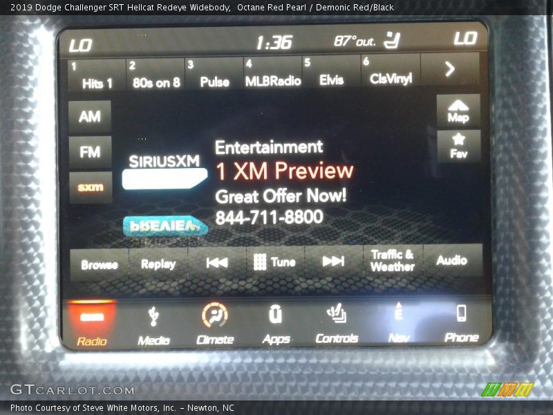 Octane Red Pearl / Demonic Red/Black 2019 Dodge Challenger SRT Hellcat Redeye Widebody