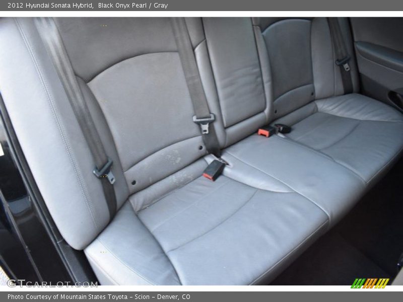 Black Onyx Pearl / Gray 2012 Hyundai Sonata Hybrid