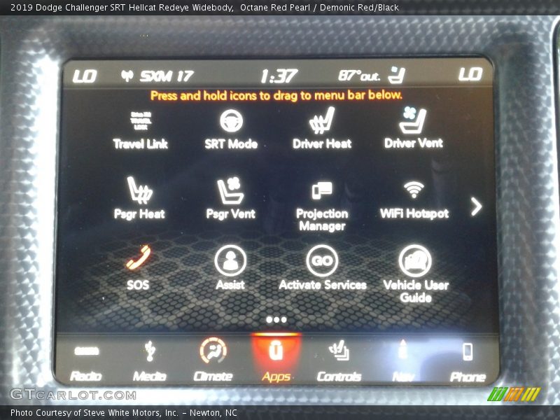 Octane Red Pearl / Demonic Red/Black 2019 Dodge Challenger SRT Hellcat Redeye Widebody