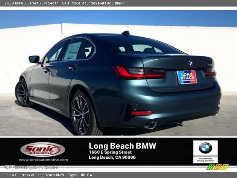 Blue Ridge Mountain Metallic / Black 2020 BMW 3 Series 330i Sedan