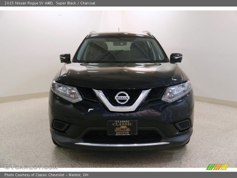 Super Black / Charcoal 2015 Nissan Rogue SV AWD