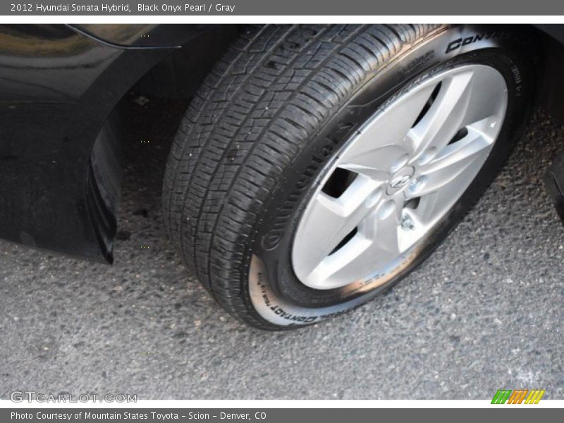 Black Onyx Pearl / Gray 2012 Hyundai Sonata Hybrid