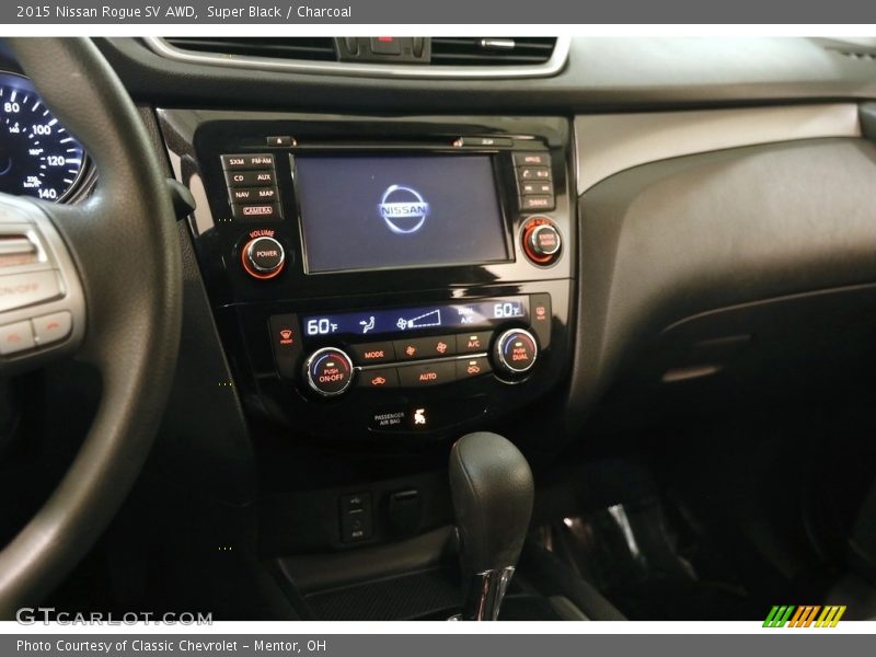 Super Black / Charcoal 2015 Nissan Rogue SV AWD
