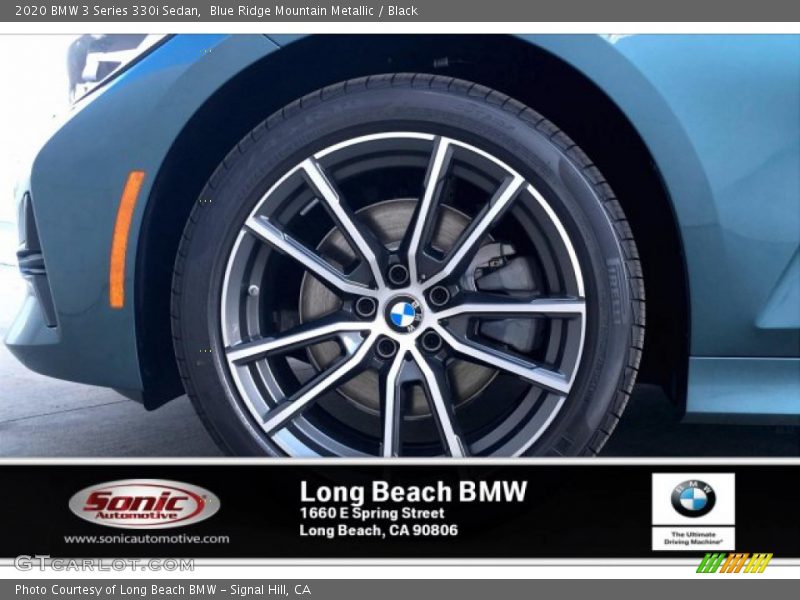 Blue Ridge Mountain Metallic / Black 2020 BMW 3 Series 330i Sedan
