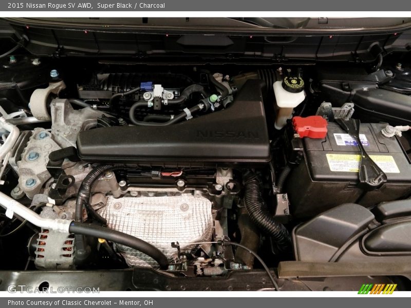 Super Black / Charcoal 2015 Nissan Rogue SV AWD
