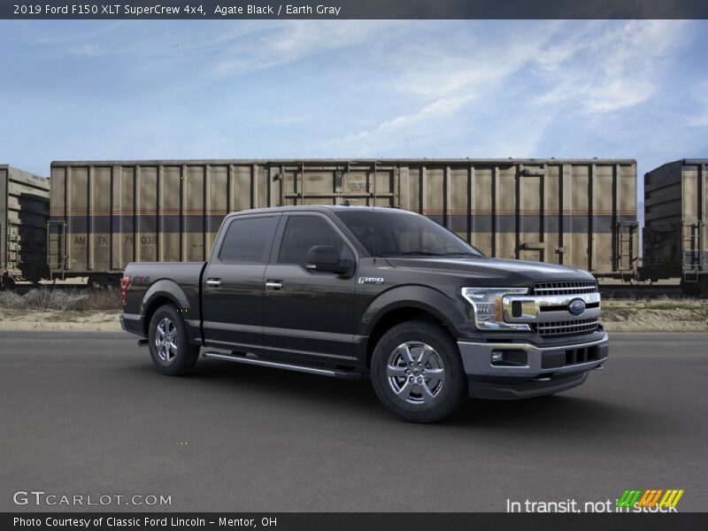 Agate Black / Earth Gray 2019 Ford F150 XLT SuperCrew 4x4