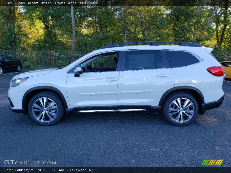 Crystal White Pearl / Slate 2020 Subaru Ascent Limited