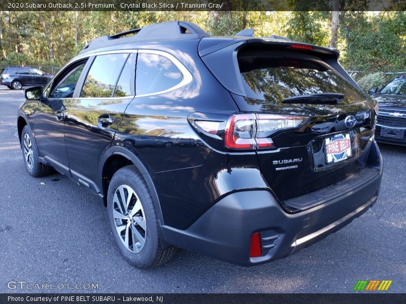 Crystal Black Silica / Titanium Gray 2020 Subaru Outback 2.5i Premium