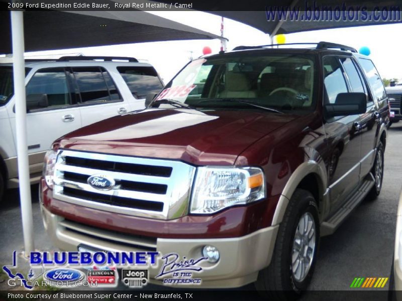 Royal Red Metallic / Camel 2009 Ford Expedition Eddie Bauer