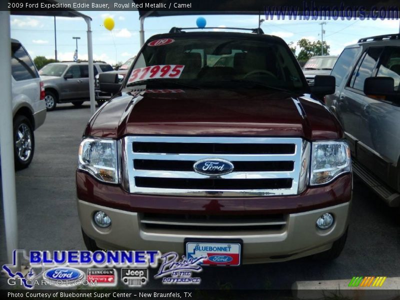 Royal Red Metallic / Camel 2009 Ford Expedition Eddie Bauer