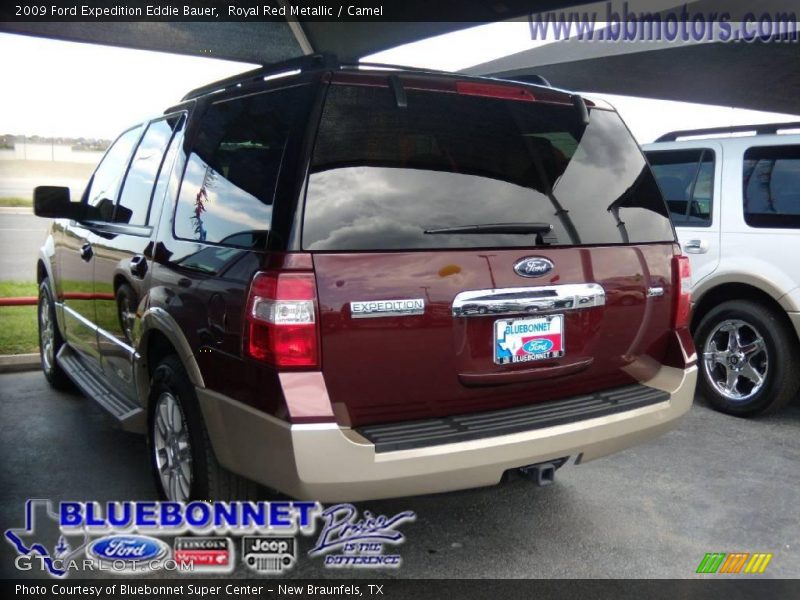 Royal Red Metallic / Camel 2009 Ford Expedition Eddie Bauer