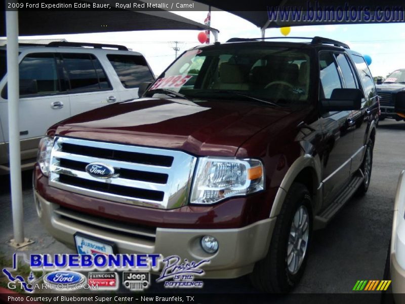 Royal Red Metallic / Camel 2009 Ford Expedition Eddie Bauer