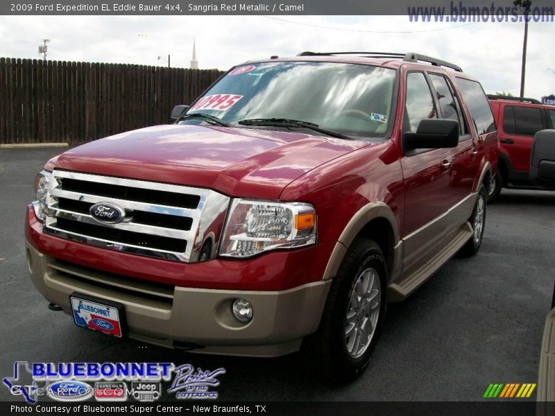 Sangria Red Metallic / Camel 2009 Ford Expedition EL Eddie Bauer 4x4