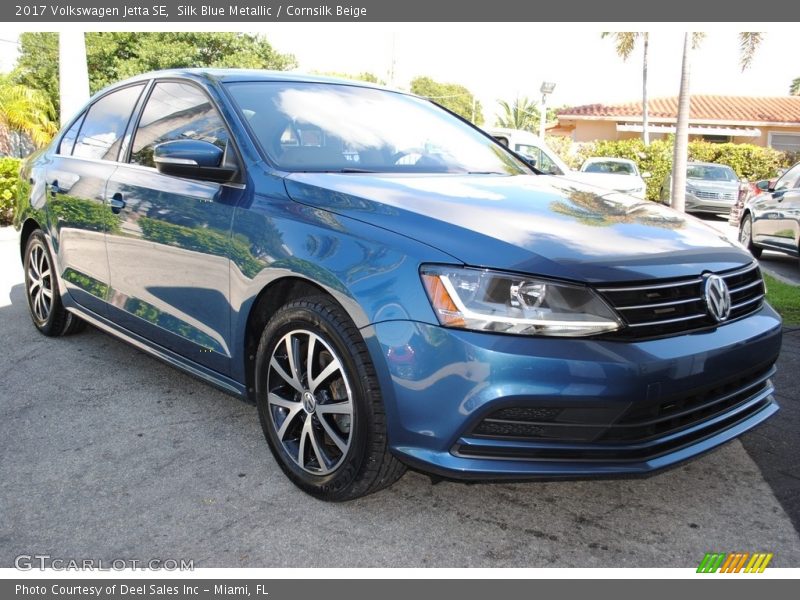 Silk Blue Metallic / Cornsilk Beige 2017 Volkswagen Jetta SE