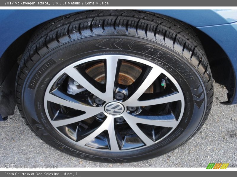 Silk Blue Metallic / Cornsilk Beige 2017 Volkswagen Jetta SE