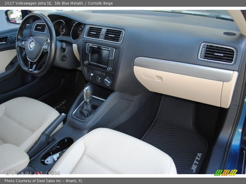 Silk Blue Metallic / Cornsilk Beige 2017 Volkswagen Jetta SE