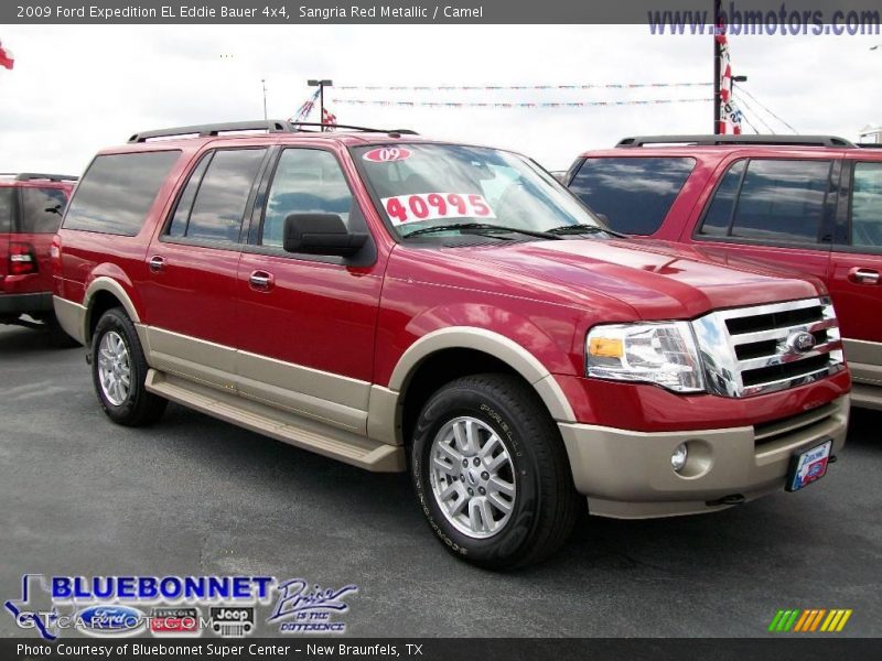 Sangria Red Metallic / Camel 2009 Ford Expedition EL Eddie Bauer 4x4