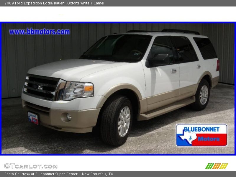 Oxford White / Camel 2009 Ford Expedition Eddie Bauer