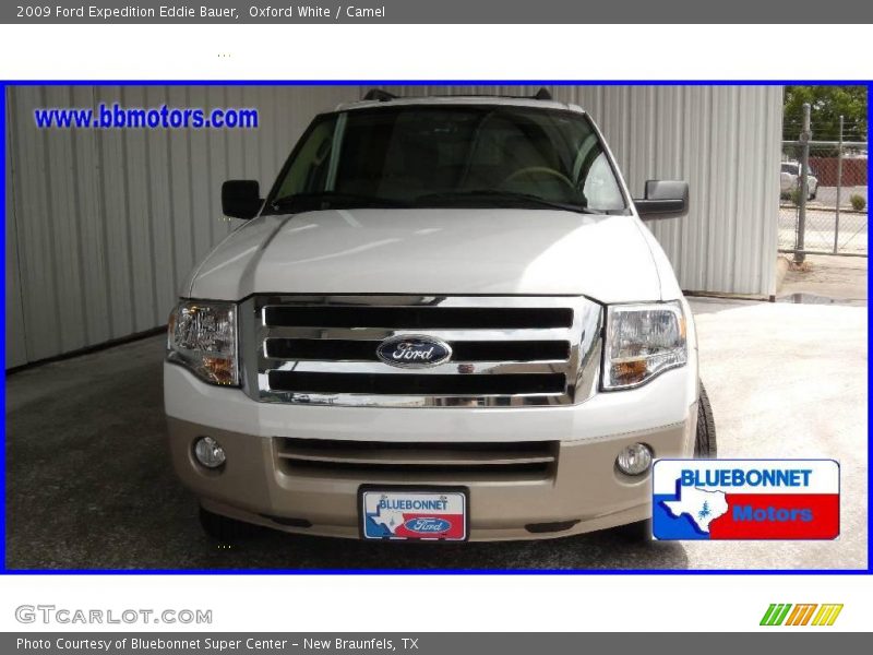 Oxford White / Camel 2009 Ford Expedition Eddie Bauer