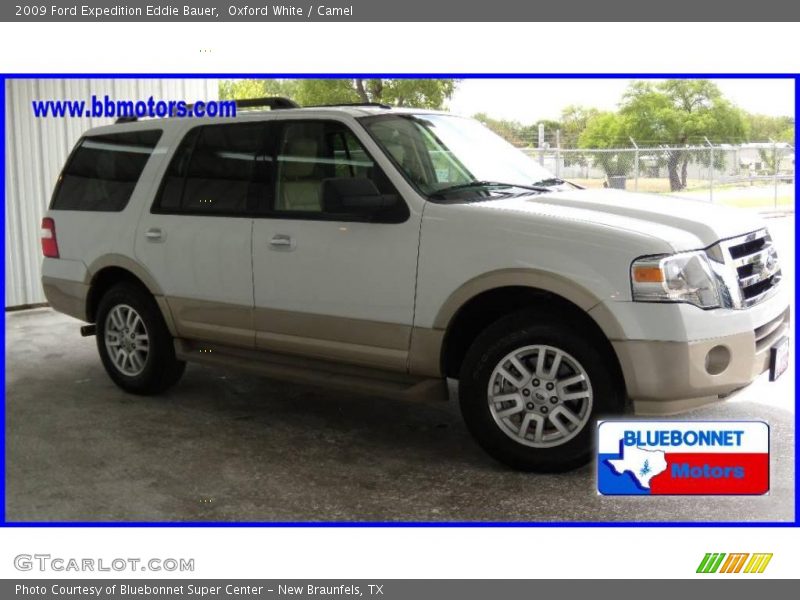 Oxford White / Camel 2009 Ford Expedition Eddie Bauer