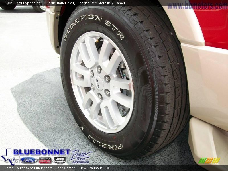 Sangria Red Metallic / Camel 2009 Ford Expedition EL Eddie Bauer 4x4