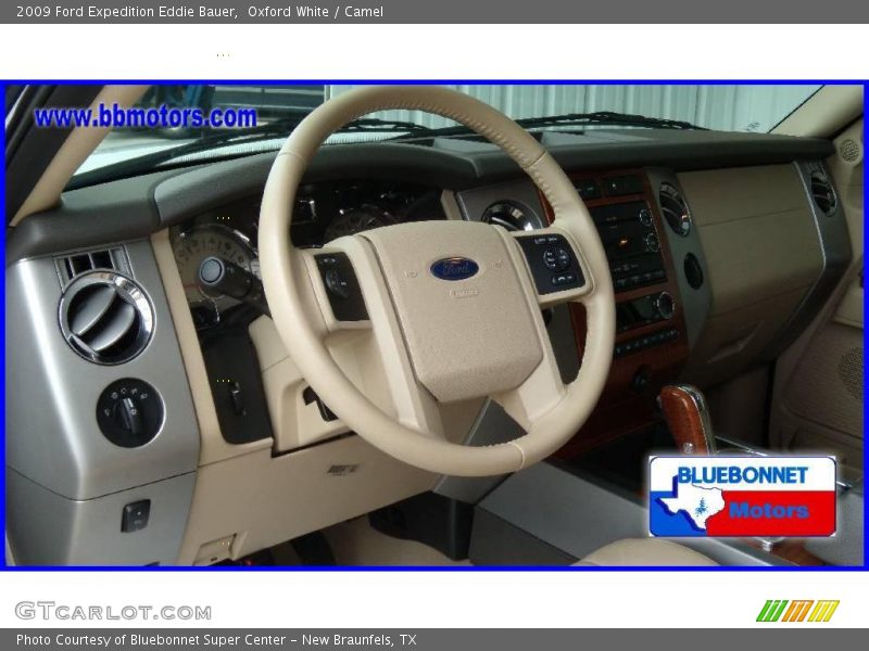 Oxford White / Camel 2009 Ford Expedition Eddie Bauer