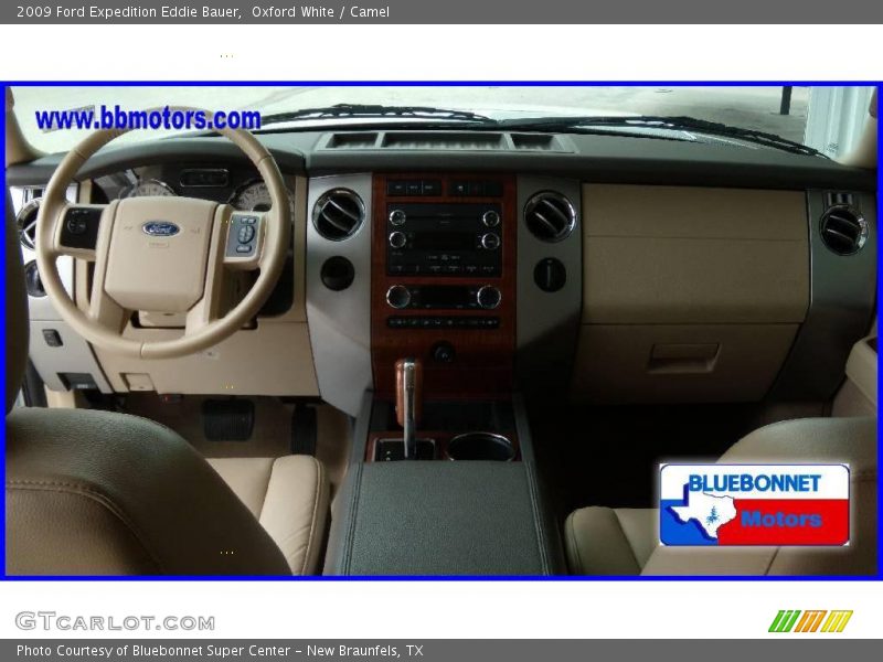 Oxford White / Camel 2009 Ford Expedition Eddie Bauer