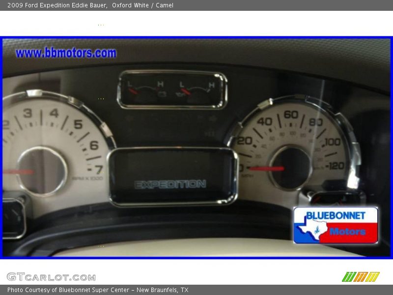 Oxford White / Camel 2009 Ford Expedition Eddie Bauer
