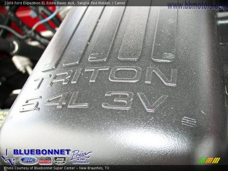 Sangria Red Metallic / Camel 2009 Ford Expedition EL Eddie Bauer 4x4