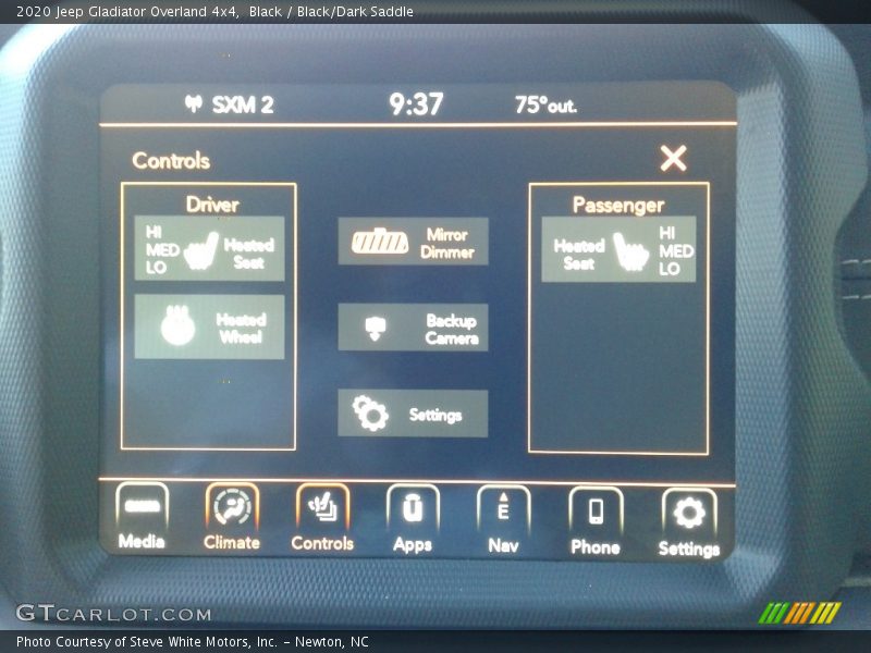 Black / Black/Dark Saddle 2020 Jeep Gladiator Overland 4x4