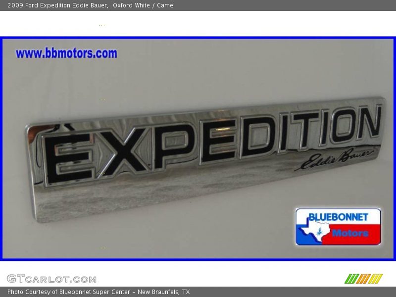 Oxford White / Camel 2009 Ford Expedition Eddie Bauer
