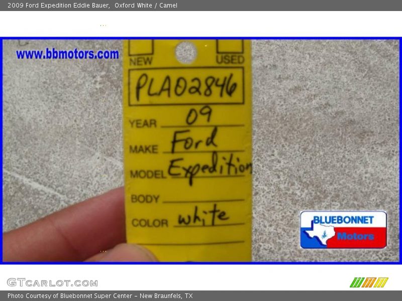 Oxford White / Camel 2009 Ford Expedition Eddie Bauer