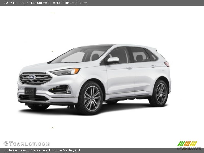 White Platinum / Ebony 2019 Ford Edge Titanium AWD