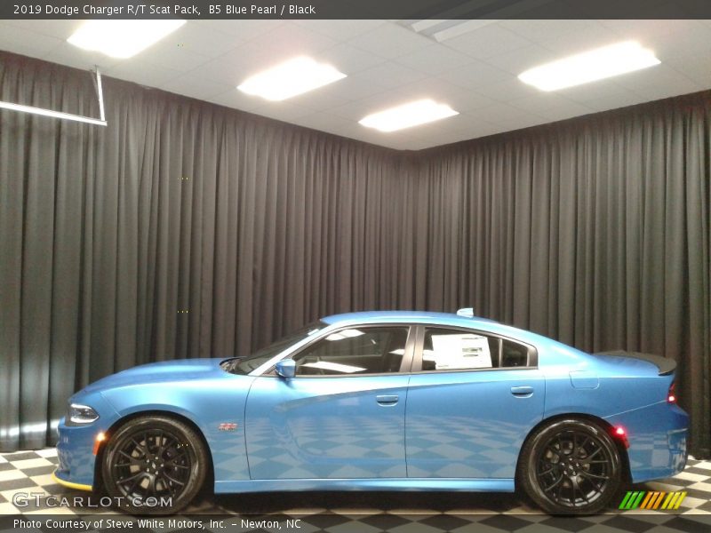 B5 Blue Pearl / Black 2019 Dodge Charger R/T Scat Pack