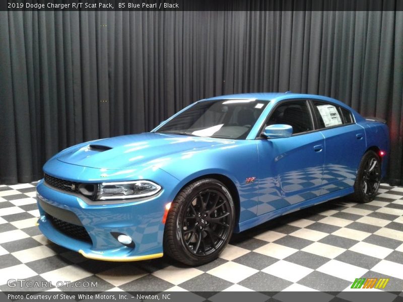 B5 Blue Pearl / Black 2019 Dodge Charger R/T Scat Pack