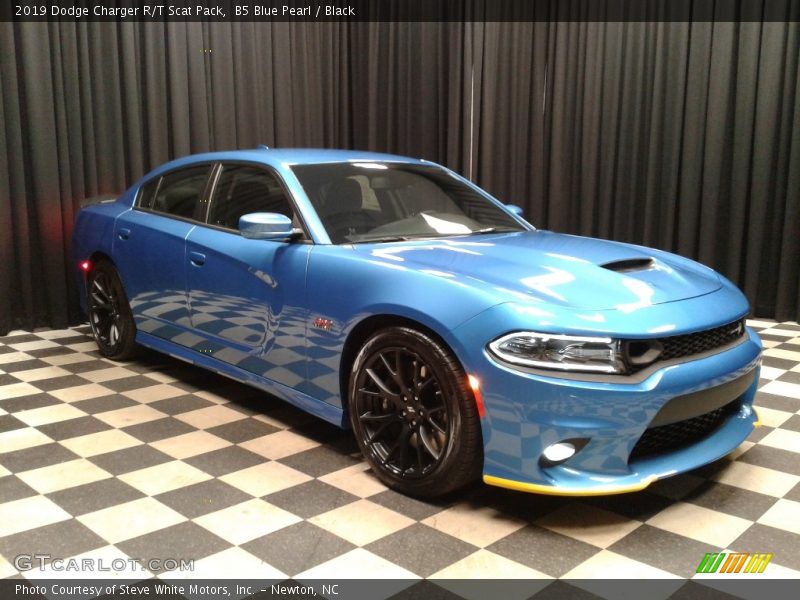 B5 Blue Pearl / Black 2019 Dodge Charger R/T Scat Pack