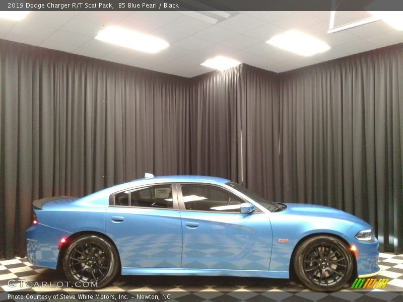 B5 Blue Pearl / Black 2019 Dodge Charger R/T Scat Pack
