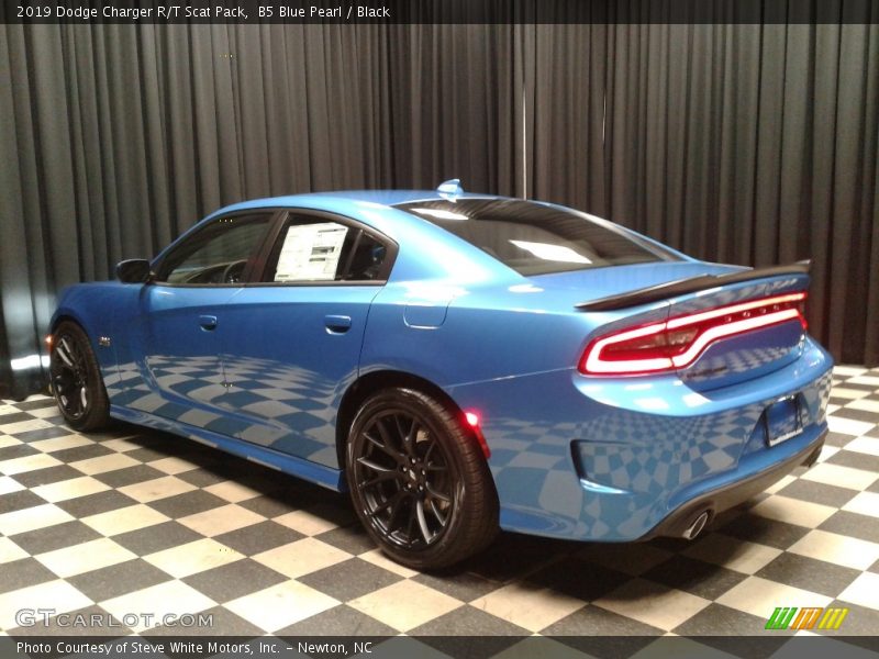 B5 Blue Pearl / Black 2019 Dodge Charger R/T Scat Pack