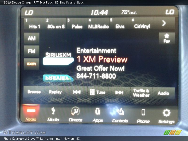 B5 Blue Pearl / Black 2019 Dodge Charger R/T Scat Pack