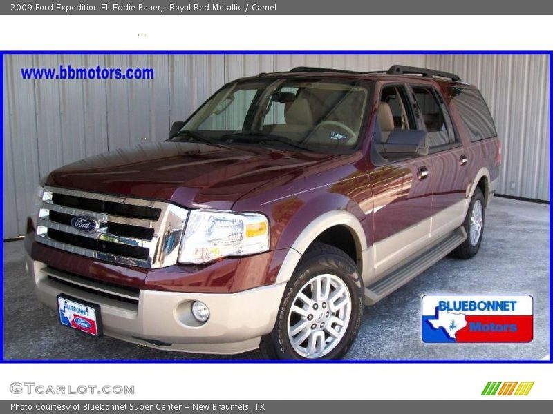 Royal Red Metallic / Camel 2009 Ford Expedition EL Eddie Bauer