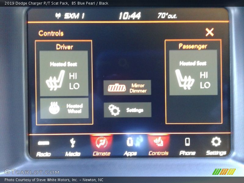 B5 Blue Pearl / Black 2019 Dodge Charger R/T Scat Pack