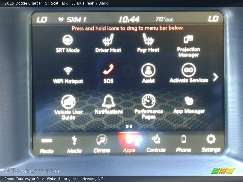 B5 Blue Pearl / Black 2019 Dodge Charger R/T Scat Pack