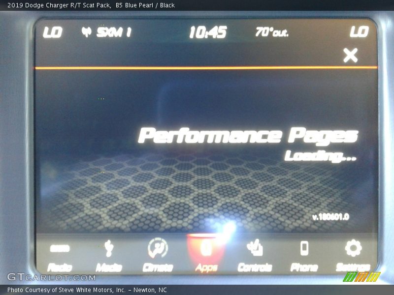 B5 Blue Pearl / Black 2019 Dodge Charger R/T Scat Pack