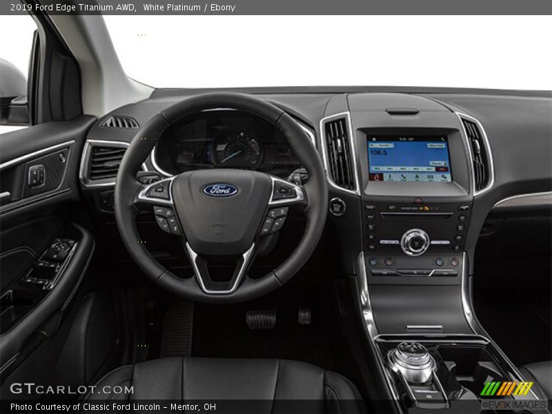 White Platinum / Ebony 2019 Ford Edge Titanium AWD