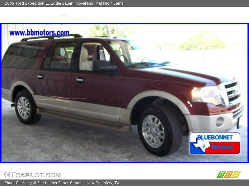 Royal Red Metallic / Camel 2009 Ford Expedition EL Eddie Bauer