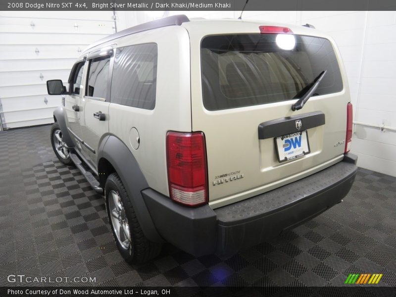 Bright Silver Metallic / Dark Khaki/Medium Khaki 2008 Dodge Nitro SXT 4x4