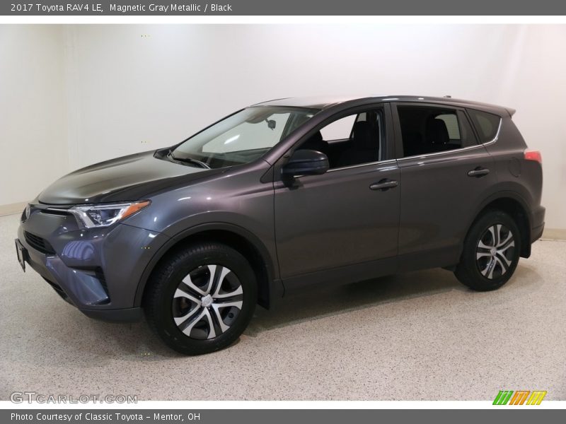 Magnetic Gray Metallic / Black 2017 Toyota RAV4 LE